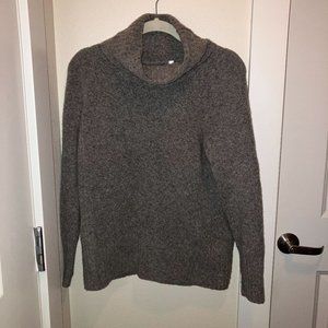 Aritzia The Group by Babaton Merino Blend Turtleneck Sweater in Gray Heather